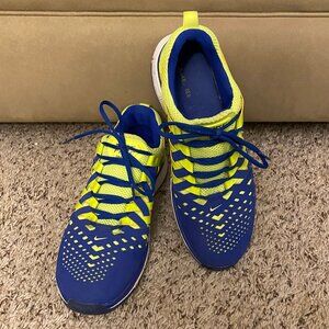 GUC Nike Men Blue and Yellow Running Shoes Size 11